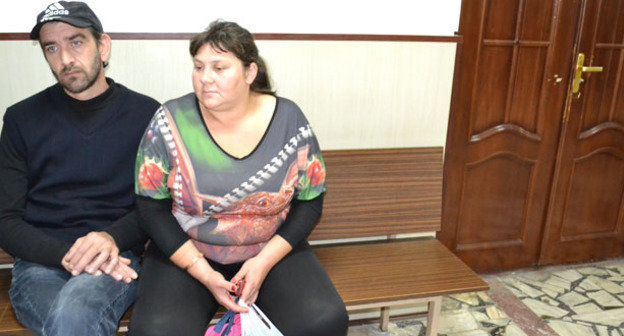 Мардирос Демерчян со своей женой в помещении суда. Сочи, 2 октября 2014 г. Фото Светланы Кравченко для "Кавказского узла"