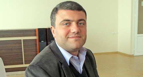 заместитель председателя "Ассоциации молодых биологов Армении" Саркис Агаян. Нагорный Карабах, город Шуши, 11 октября 2014 год. Фото Алвард Григорян для "Кавказского узла"