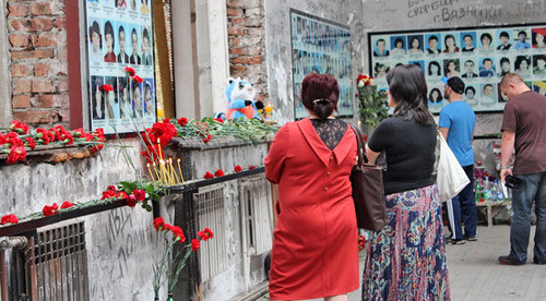 Траурные мероприятия, приуроченные к 10-й годовщине теракта в Беслане. 1 сентября 2014 г. Фото Эммы Марзоевой для «Кавказского узла»