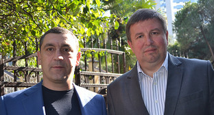 Анзор Пруидзе и Олег Вронский (справа). Фото Светланы Кравченко для "Кавказского узла"