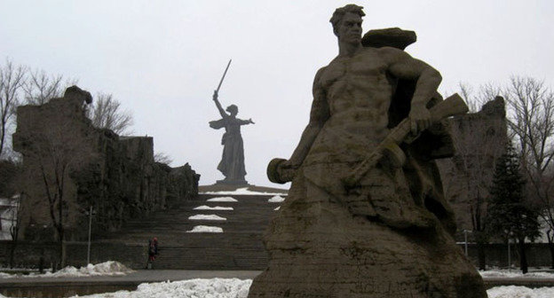 Мемориальный комплекс "Героям Сталинградской битвы" на Мамаевом кургане. Фото Вячеслава Ященко для "Кавказского узла"