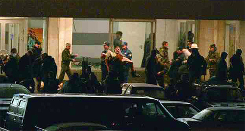 At the place of 2002 terror act at the Dubrovka Theatre Centre. Photo: press service of the Ministry for Emergencies, http://www.mchs.gov.ru/articles