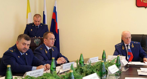 Заседание коллегии под председательством прокурора Ставропольского края Юрия Турыгина, октябрь 2014. Фото: http://proksk.ru/about/info/news/3784/
