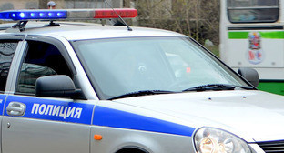 Полицейская машина. Фото Олега Пчелова для "Кавказского узла" Полицейская машина. Фото Олега Пчелова для "Кавказского узла"