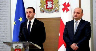 Ираклий Гарибашвили и Миндия Джанелидзе (справа). Фото http://newsgeorgia.ru/ Ираклий Гарибашвили и Миндия Джанелидзе (справа). Фото http://newsgeorgia.ru/