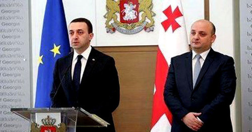 Ираклий Гарибашвили и Миндия Джанелидзе (справа). Фото http://newsgeorgia.ru/