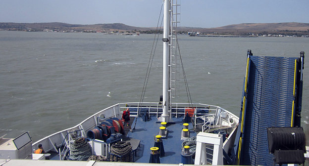 На борту парома. Керченская переправа, сентябрь 2014. Фото Нины Тумановой для "Кавказского узла"