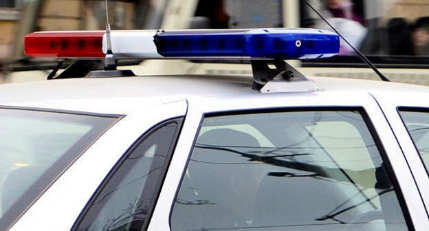 Машина сотрудника ГИБДД. Фото Олега Пчелова для "Кавказского узла"