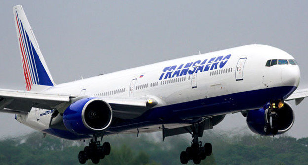 Самолет "Трансаэро". Фото: merlion86 - VVO_1478 https://ru.wikipedia.org/