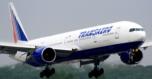 Самолет "Трансаэро". Фото: merlion86 - VVO_1478 https://ru.wikipedia.org/