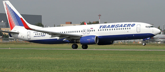 Взлёт Boeing 737-800 компании "Трансаэро". Фото: Aktug Ates, https://ru.wikipedia.org/wiki/%D0%92%D0%BD%D1%83%D0%BA%D0%BE%D0%B2%D0%BE_%28%D0%B0%D1%8D%D1%80%D0%BE%D0%BF%D0%BE%D1%80%D1%82%29
