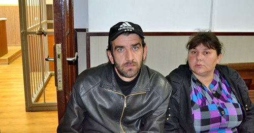 Мардирос Демерчян с супругой в здании суда. Сочи, 14 ноября 2014 г. Фото Светланы Кравченко для "Кавказского узла"