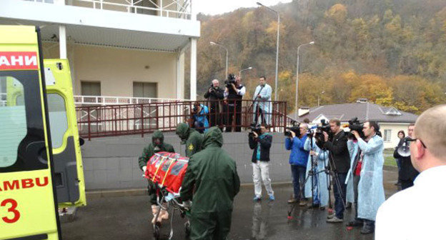 Учения в Инфекционной больницы №2. Сочи, ноябрь 2014 г. Фото: министерство здравоохранения Краснодарского края http://www.infectsochi.ru/news/57