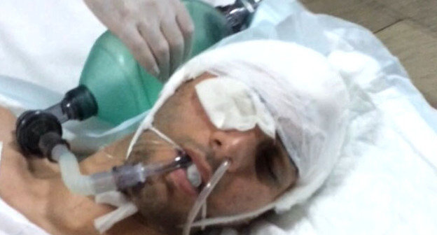 Магомед Алиев в больнице. Фото Амины Алиевой