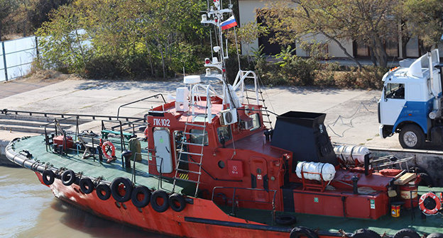 Буксир Керченской паромной переправы. Фото Динары Коптевой для "Кавказского узла"
