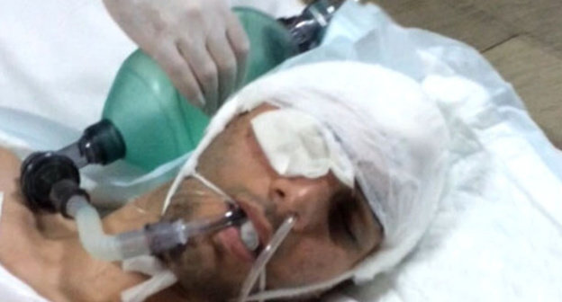 Магомед Алиев в больнице. Фото Амины Алиевой