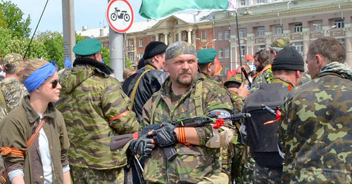 Бойцы батальона «Восток» в Донецке. Фото: Андрей Бутко https://ru.wikipedia.org