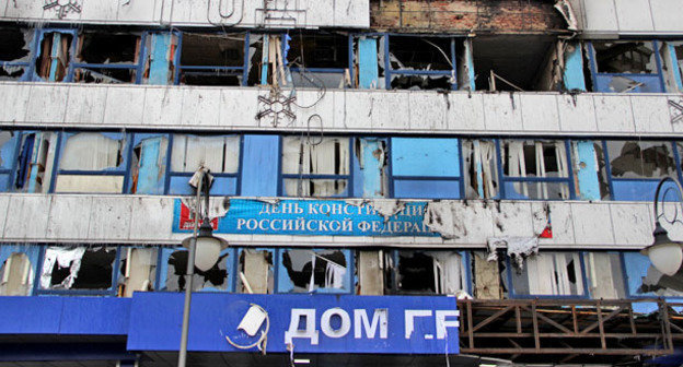 Дом печати после проведения КТО. Грозный, 4 декабря 2014 г. Фото Магомеда Магомедова для "Кавказского узла"