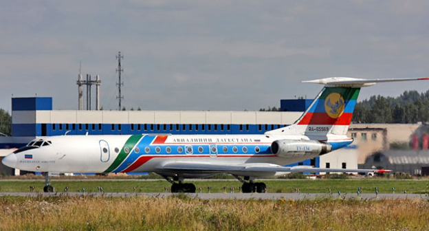 Самолет Дагестанских авиалиний Tу-134B-3. Фото: Igor Dvurekov http://commons.wikimedia.org/