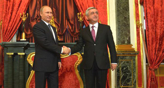 Владимир Путин и Серж Саргсян. Москва, 23 декабря 2014 г. Фото http://www.kremlin.ru/news/47281