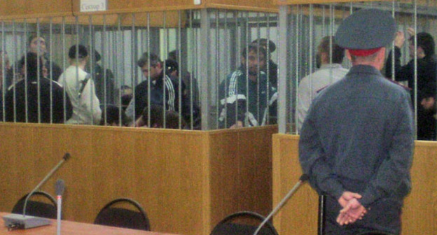 В зале Верховного суда КБР во время слушания по делу нападения на Нальчик. 2009 г. Фото Людмилы Маратовой для "Кавказского узла"