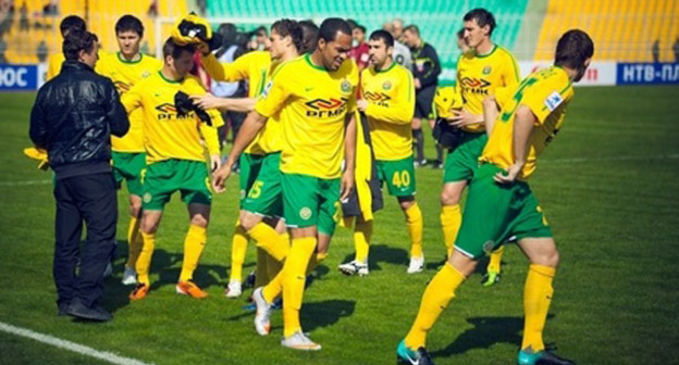 Игроки футбольного клуба «Кубань». Фото: Федор Обмайкин/Югополис