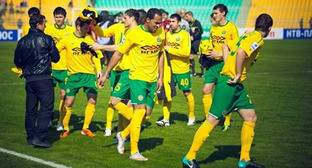 Игроки футбольного клуба «Кубань». Фото: Федор Обмайкин/Югополис