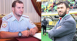 Апти Алаудинов (слева) и Магомед Даудов. Фото: http://old.fc-terek.ru/ chechnyatoday.com