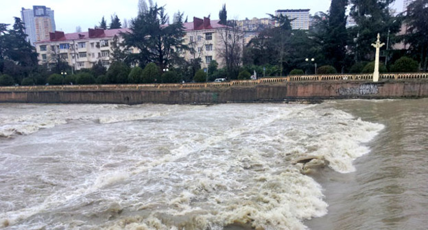 Река Сочи. 31 декабря 2014 г. Фото Светланы Кравченко для "Кавказского узла"