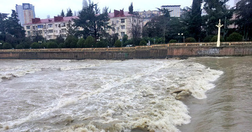 Река Сочи. 31 декабря 2014 г. Фото Светланы Кравченко для "Кавказского узла"
