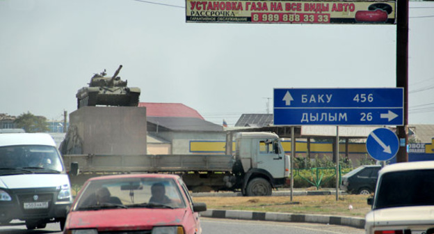 Дорожная развязка в Хасавюрте. Дагестан. Фото Ахмеда Альдебирова для "Кавказского узла"