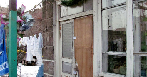Дом, в котором были расстреляны члены семьи Аветисян. Гюмри, 14 января 2015 г. Фото Тиграна Петросяна для "Кавказского узла"