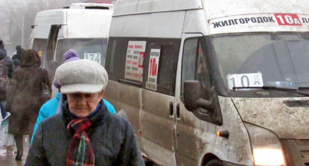Маршрутное такси в Волгограде. 2 февараля 2015 г. Фото Вячеслава Ященко для "Кавказского узла"