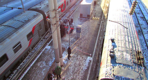 Поезда на железнодорожном вокзале Волгограда. Фото Вячеслава Ященко для "Кавказского узла"