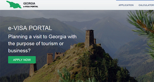 Скриншот страницы сайта для выдачи электронных виз. Фото: https://www.evisa.gov.ge/GeoVisa/