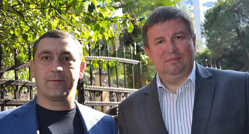 Анзор Пруидзе (слева) с Олегом Вронским. Фото Светланы Кравченко