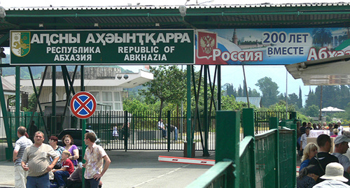 Пограничный пункт между Россией и Абхазией. Фото: https://ru.wikipedia.org/