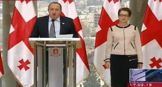 Георгий Маргвелашвили (слева) и Нино Гвенетадзе. Фото: http://newsgeorgia.ru/images/21738/16/217381630.jpg