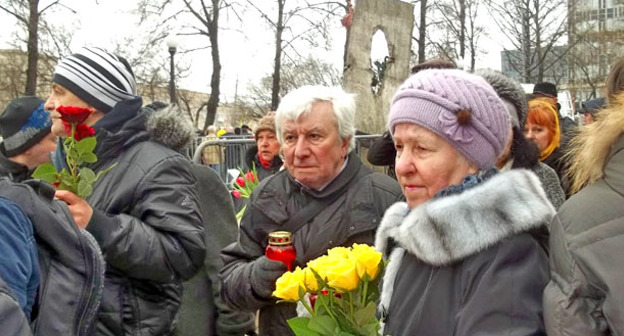 Панихида по Борису Немцову. Москва, 1 марта 2015 г. Фото корреспондента "Кавказского узла"