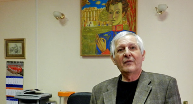 Председатель реготделения Союза писателей России, экс-депутат облдумы Владимир Овчинцев. Волгоград, 26 февравля 2015 г. Фото Татьяны Филимоновой для "Кавказского узла"