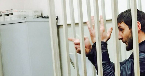 Заур Дадаев в зале суда. Москва, 8 марта 2015 г. Фото корреспондента "Кавказского узла"