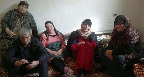 Участники голодовки в селе Шушия Новолакского района Дагестана. 17 марта Фото: Гусейн Джахпаров
