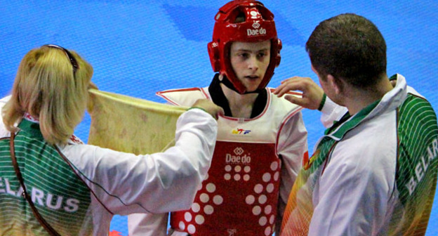 Участник соревнований по тхэквондо в Нальчике. 27 ноября 2015 г. Фото Людмилы Маратовой для "Кавказского узла"