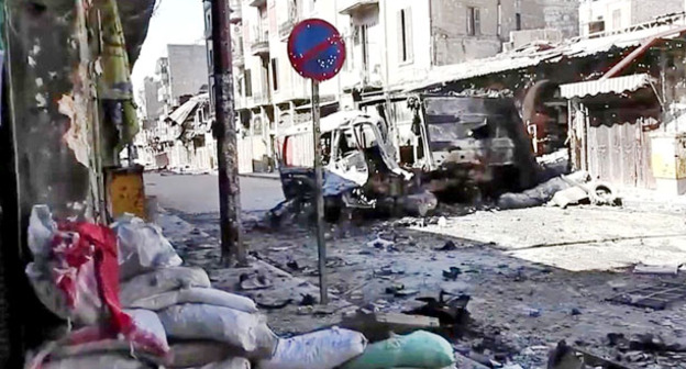 Улицы Алеппо после боев. Сирия. Фото https://ru.wikipedia.org