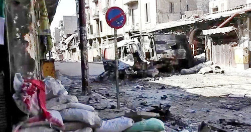 Улицы Алеппо после боев. Сирия. Фото https://ru.wikipedia.org