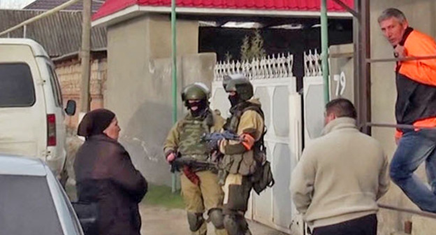 Спецоперация в селе Старый Черек. КБР, 6 апреля 2015 г. Фото http://nac.gov.ru/