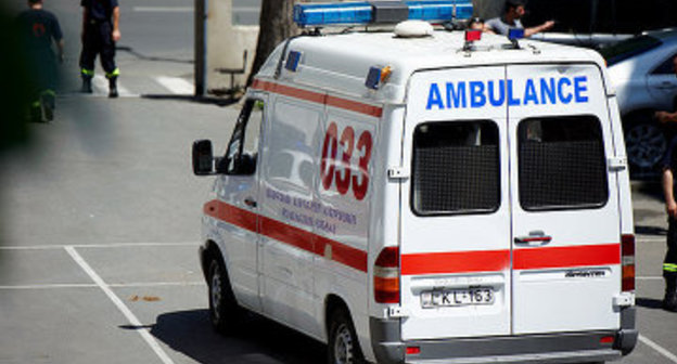 Машины скорой помощи в Тбилиси. Фото: NEWSGEORGIA, Александр Имедашвили