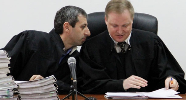 Судьи в зале Ставропольского крайсуда. Апрель 2015 г. Фото Магомеда Туаева для "Кавказского узла"