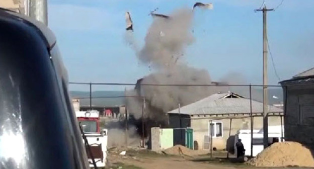 Спецоперация в буйнакском поселке Герей-Авлак. 20 апреля 2015 г. Фото http://nac.gov.ru/