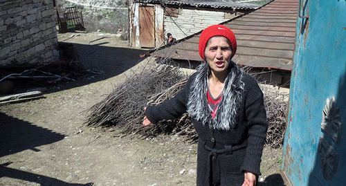 Мать солдата Нагорного Карабаха, перешедший линию соприкосновения 22 марта Нелли Григорян. Село Бердашен, 3 апреля 2015 год. Фото Алвард Григорян для "Кавказского узла"